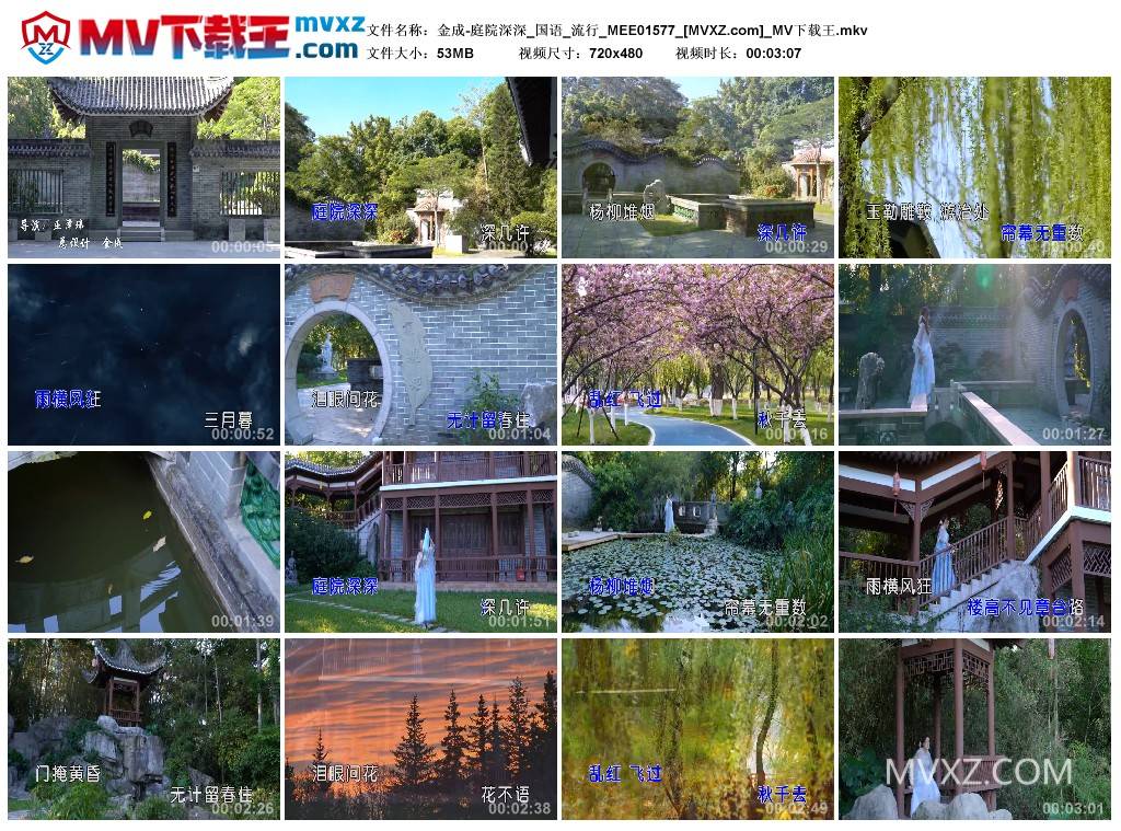 金成-庭院深深_国语_流行_MEE01577